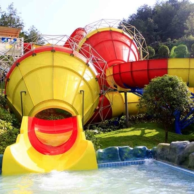 chất lượng  Funny Outdoor Park Water Slide Fiberglass Tantrum Valley For 480 Riders Per Hour nhà máy