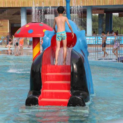Cartoon Shaped Fiberglass Water Pool Slides for Mini Kids Water Park