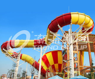 Funny Giant Super Tornado Water Slide , Capacity 720 Riders Per Hour for Aqua Park