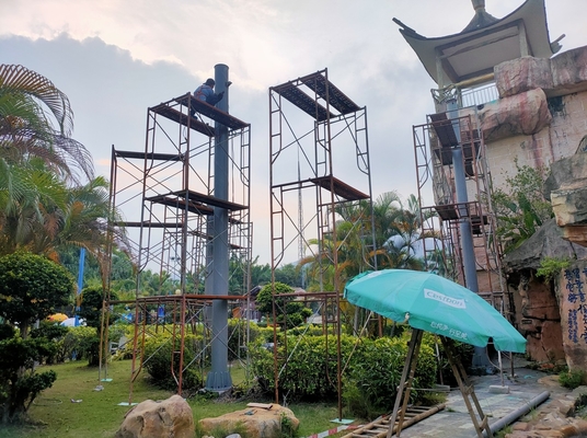 Loại nhiều làn đường xoắn ốc thủy tinh slide nước tùy chỉnh