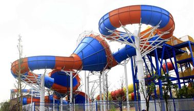 Commercial Fiberglass Water Roller Coaster Slide For Family Amusement Parks