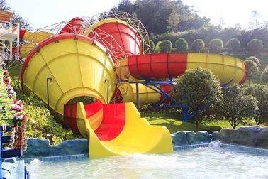 Lớn sợi thủy tinh nước Slides Tantrum Valley cho thanh thiếu niên / công viên nước thiết bị