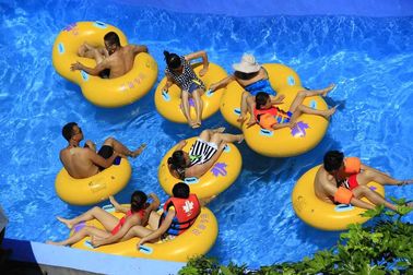 11m / 8m Height High Speed Slide, 5 Riders Fiberglass Water Slides Water Park Equipment