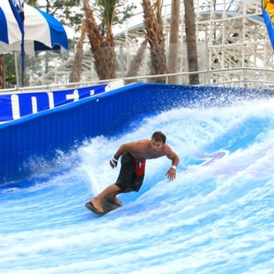 Simulating Flowider Water Surfriding Theme Park Equipment Surf  Boarding