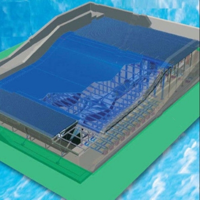 Outdoor Aqua Play Flowrider Water Ride For Skateboarding Surfing Sport