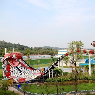 Tùy chỉnh mượt sợi thủy tinh King Cobra nước Slide / Công viên nước Sân chơi