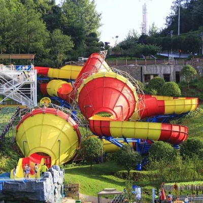 Lớn sợi thủy tinh nước Slides Tantrum Valley cho thanh thiếu niên / công viên nước thiết bị