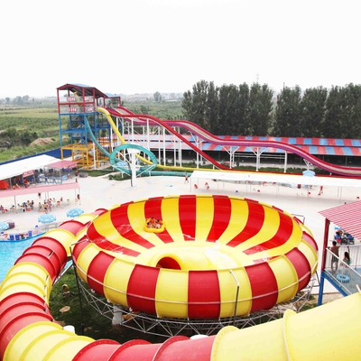 Giant Platform Fun Aqua Park Custom Water Slides / Water Playground Equipment