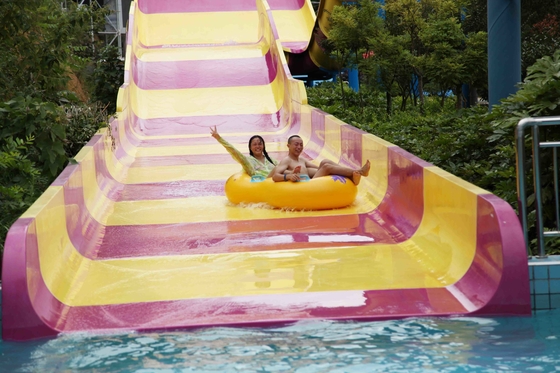 Giant Aqua Park Equipment Exciting Swimming Pool Fiberglass Waterslides
