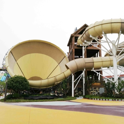 Water Playground Equipment / Fiberglass Water Slides in Themed Water Park