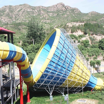 Huge Tornado Custom Water Slides For Family Riding , Width 18.6m
