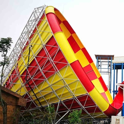 Blue Large Tornado Water Slide Games Ashland / DSM Resin For Water Park