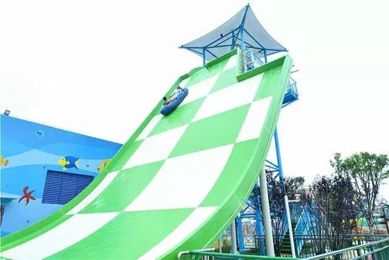 High Speed Fiberglass Water Slides Galvanized Carbon Steel Supporting