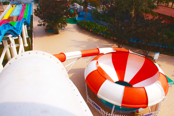 Space Bowl Water Slide Fiberglass Water Park Equipments for Adults Aqua Park