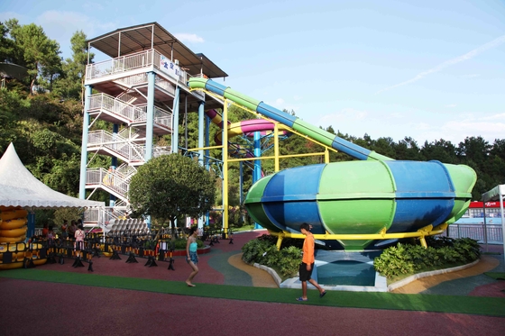 Space Bowl Water Slide With High Capacity 720 Riders / h For Large Water Parks