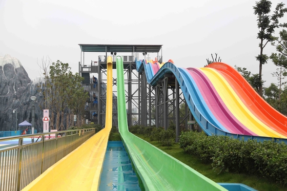 Colorful High Speed Adult Water Slide with Water Amusement Park Construction for Water Park