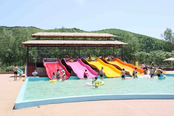 FRP Kids Combinaton nước trượt theo cơ thể hoặc bè cho công viên nước ngoài trời xây dựng