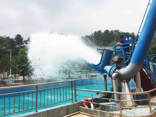 12.5m Height Cannon Ball Fiberglass Water Slides 180 Riders / H Capacity , 25m*7m Floor Space