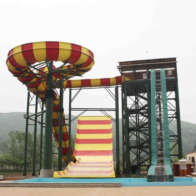 Gaint Amusement Park Slide with 13.8m high platform / Water flow 400m3/h