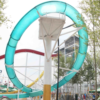 ExcitingSlide Aqua Park Fiberglass Water Slides , Platform Height 16m