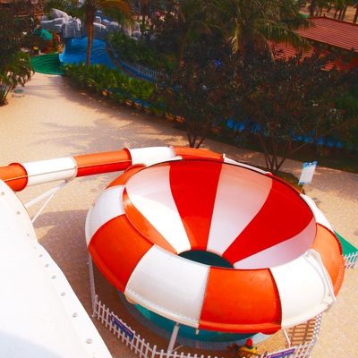 Customized Fun Aqua Park Fiberglass Water Slides Giant Space Backyard Water Slides
