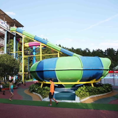 Customized Fun Aqua Park Fiberglass Water Slides Giant Space Backyard Water Slides