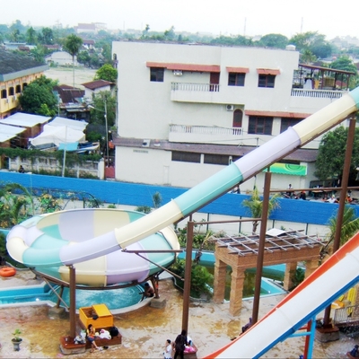Customized Exciting Aqua Park Fiberglass Water Slides / Body Slide for Water Fun