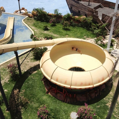 Space Bowl Water Slide Fiberglass Water Park Equipments for Adults Aqua Park