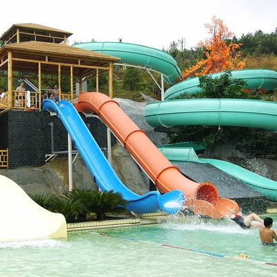 Indoor / Outdoor Custom Water Slides Games For Kids / Family Holiday Resort