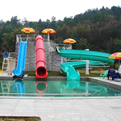 Indoor / Outdoor Custom Water Slides Games For Kids / Family Holiday Resort