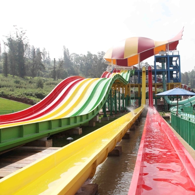 General Water Park Item Custom Water Slides High Speed With 120 Riders / H Capacity