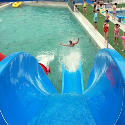 Indoor / Outdoor Fiberglass Water Slides Games For Kids / Family Holiday Resort