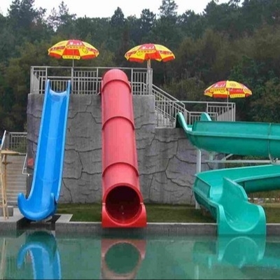 Indoor / Outdoor Fiberglass Water Slides Games For Kids / Family Holiday Resort