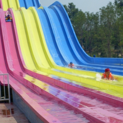 Mặt trượt Multi-lane Fiberglass Race Slide, Đường đua Waterslide, Mặt trượt Nước tùy chỉnh