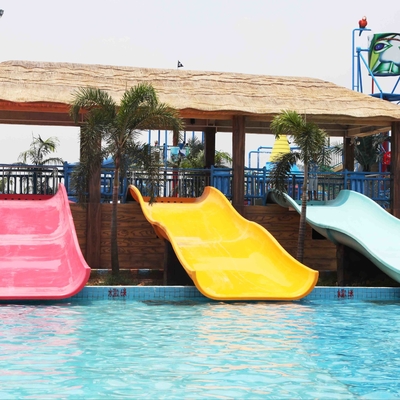 Commercial Fiberglass Kids' Water Slides Water Park Equipment For Swimming Pool