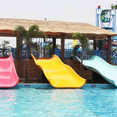 Big kids Playground Slide with Aqua Play , Fiberglass Water Slides for Kids
