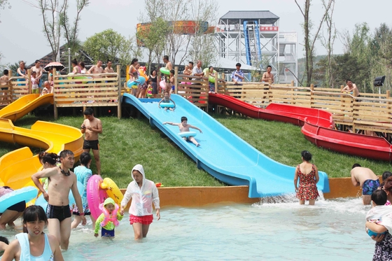 Commercial Water Park Equipment Fiberglass Water Slides for Swimming Pool