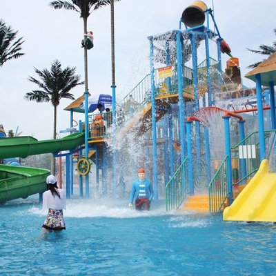 Chủ đề phụ huynh-trẻ em Khu nghỉ mát lớn của Big Aqua Sân chơi nước bằng thủy tinh cho Công viên Giải trí