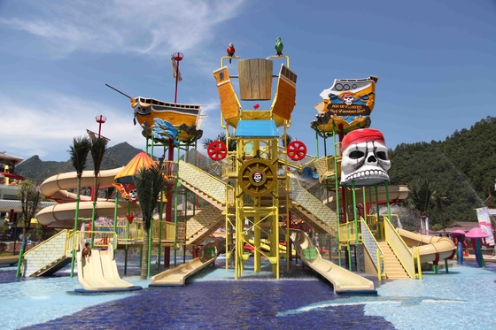 Funny Aqua Playground Fun Water Slides Combination With Biggest Water Slide For Family