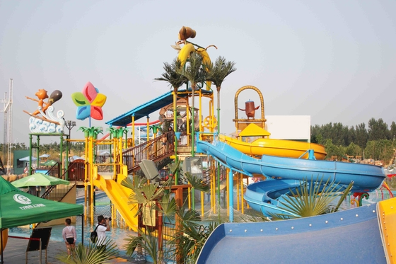 Funny Aqua Playground Fun Water Slides Combination With Biggest Water Slide For Family