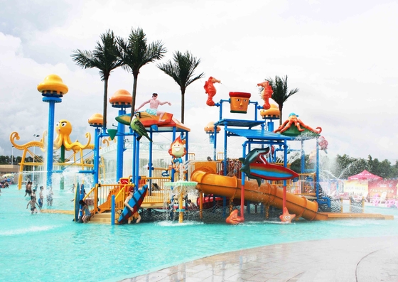 Funnuy Kids' Water Playground For Children Play Area / Equipment Floor Space 9.5*6.5m