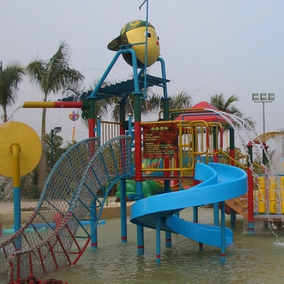 Trang thiết bị cho sân chơi của trẻ em tùy chỉnh cho trẻ em, vui chơi cho trẻ em Chơi các sợi thủy tinh cho công viên nước