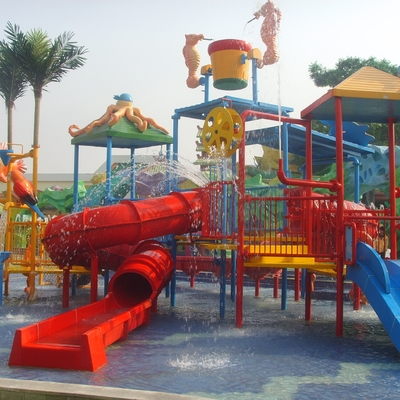 Thiết bị công viên nước, Sân chơi trẻ em dành cho 50 người cưỡi 17,5 * 11 * 7m