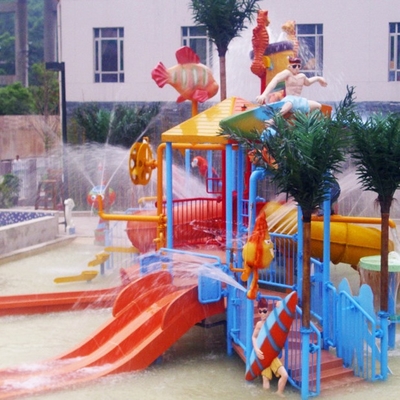 Thiết bị công viên nước, Sân chơi trẻ em dành cho 50 người cưỡi 17,5 * 11 * 7m