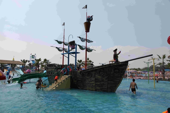 Corsair Aqua Play Water Park Equipment / Customized Fiberglass Pirate Ship