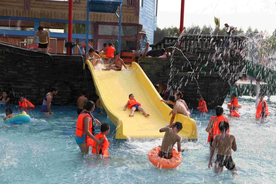 Corsair Aqua Play Water Park Equipment / Customized Fiberglass Pirate Ship