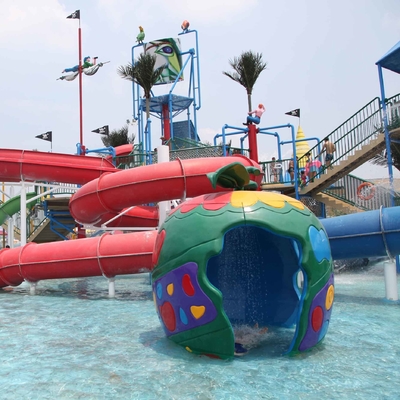 Customized Colorful Carp Spray Aqua Park Equipment For Children / Kids Fun in Swimming Pool