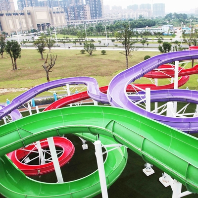 Fun Backyard Custom Water Pool Slides For Family , Amusement Park / Water Park Equipment
