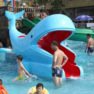 Công viên nước ngoài Whales Cartoon Shape Kids Pool Nước Slides, SGS