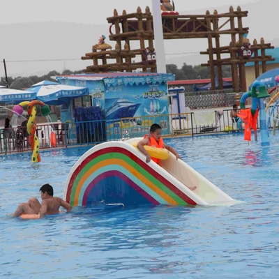 Commercial Rainbow Bridge Fiberglass Water Park Pool Slides for Kids